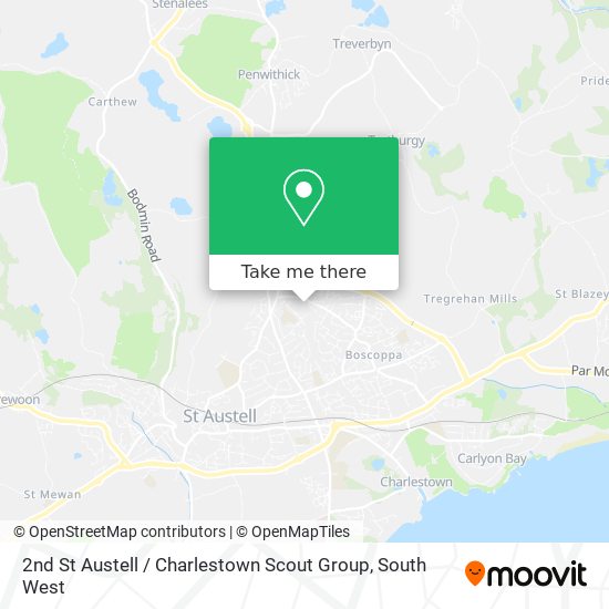 2nd St Austell / Charlestown Scout Group map