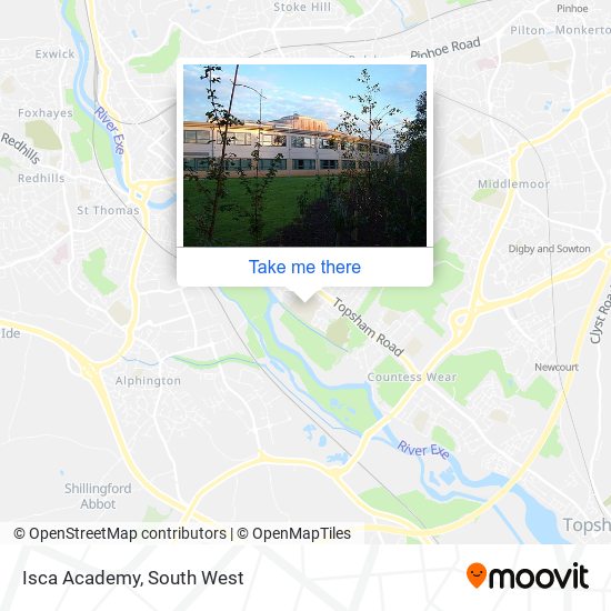 Isca Academy map