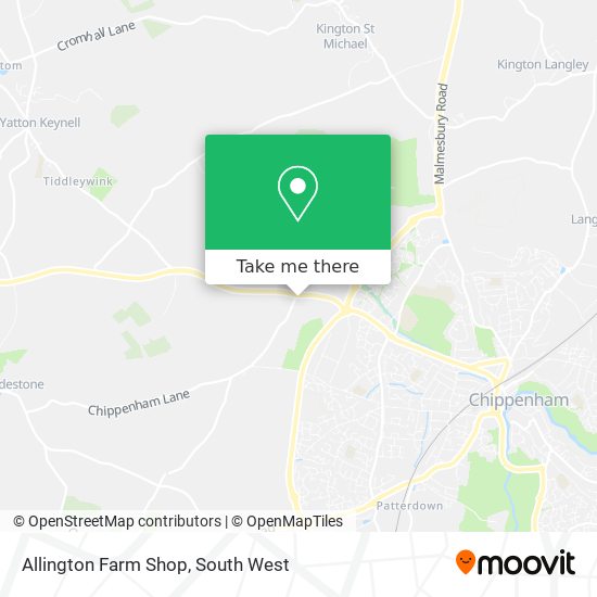 Allington Farm Shop map