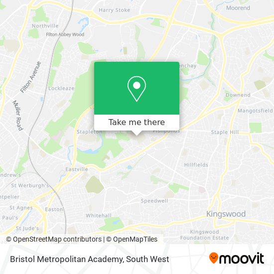 Bristol Metropolitan Academy map