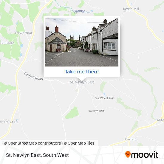 St. Newlyn East map