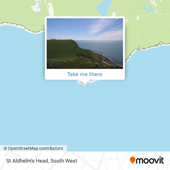 St Aldhelm's Head map