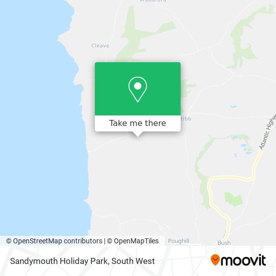 Sandymouth Holiday Park map