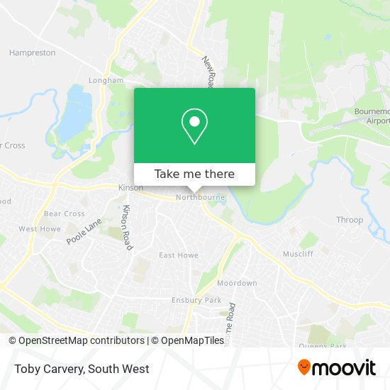 Toby Carvery map