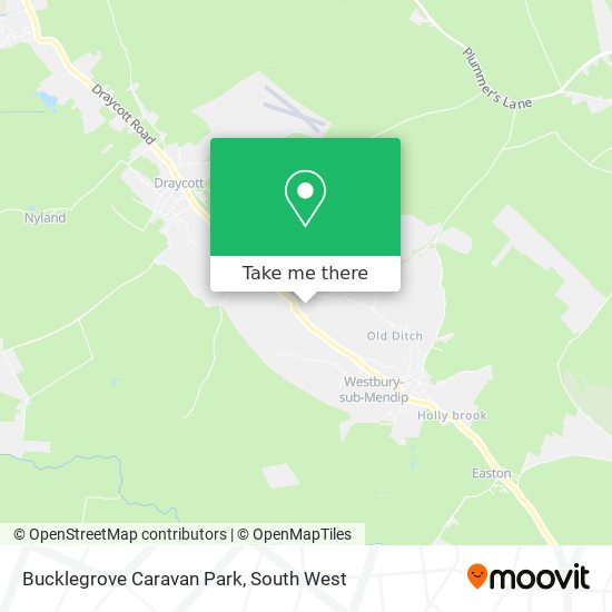 Bucklegrove Caravan Park map