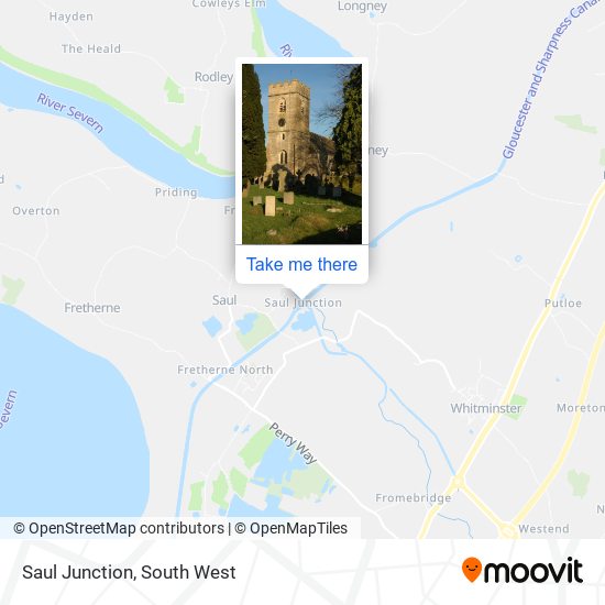 Saul Junction map