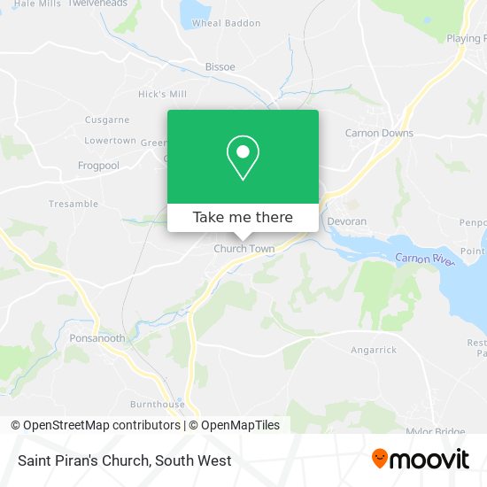 Saint Piran's Church map