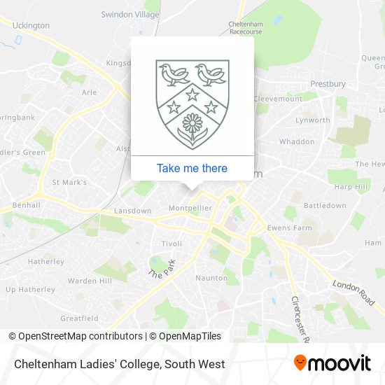 Cheltenham Ladies' College map