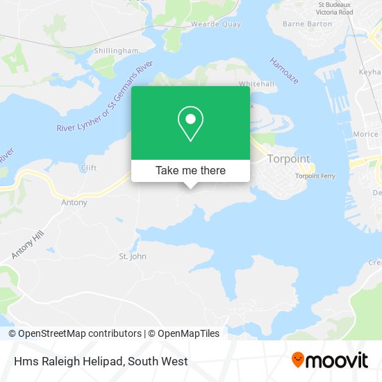 Hms Raleigh Helipad map