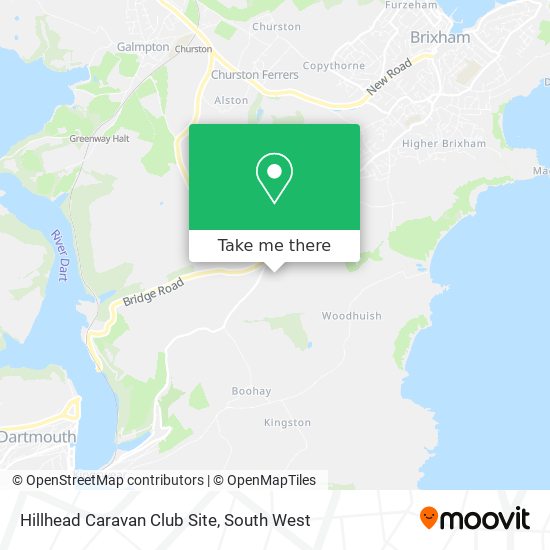 Hillhead Caravan Club Site map