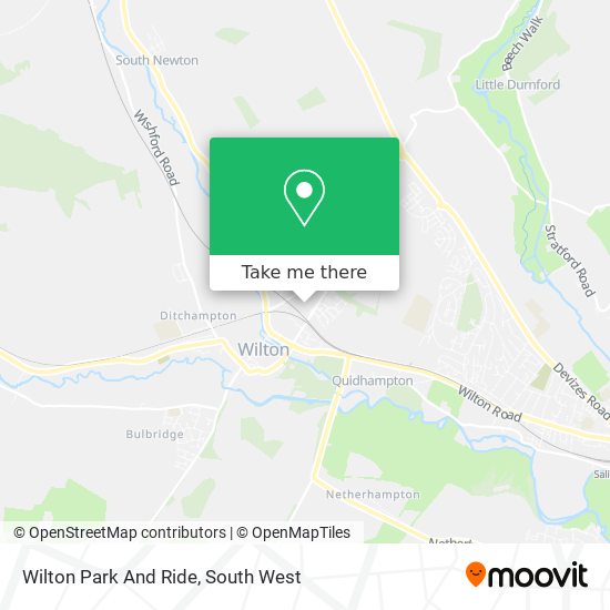 Wilton Park And Ride map