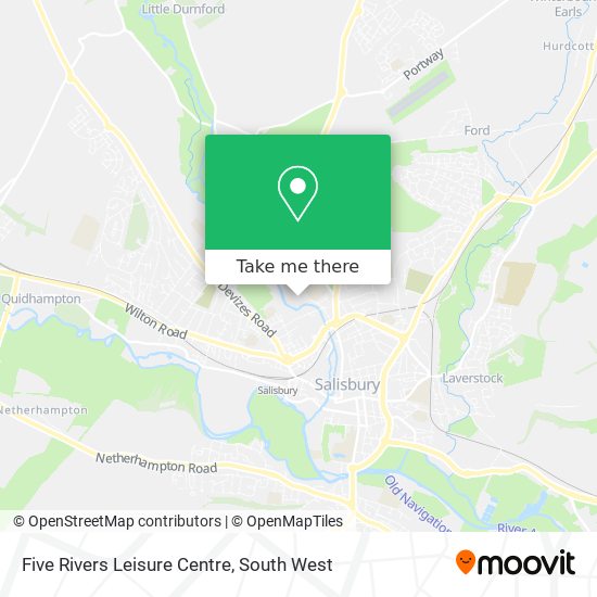 Five Rivers Leisure Centre map