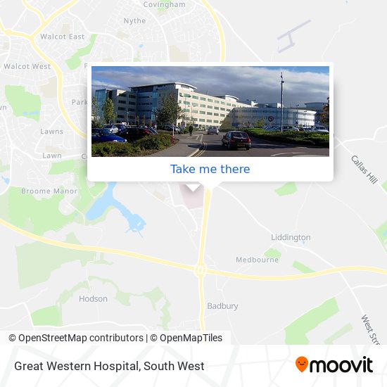 Great Western Hospital map