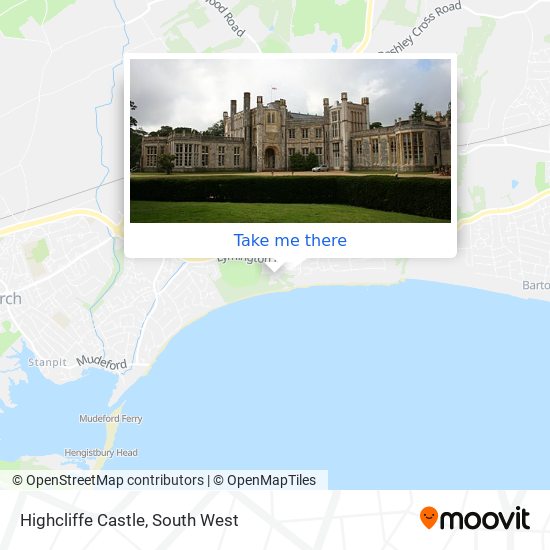 Highcliffe Castle map
