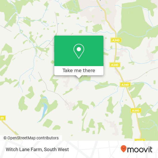 Witch Lane Farm map