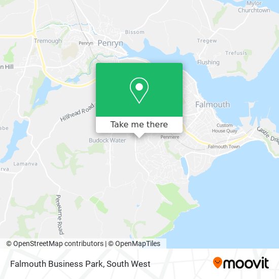 Falmouth Business Park map