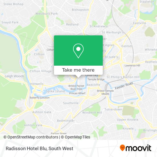 Radisson Hotel Blu map