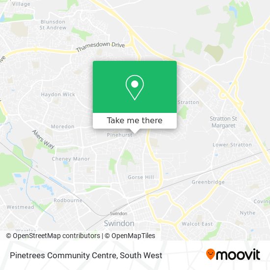 Pinetrees Community Centre map