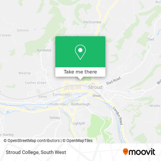 Stroud College map