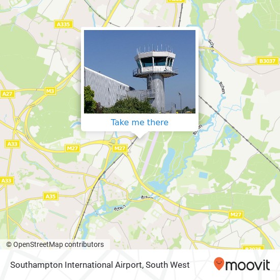 Southampton International Airport map
