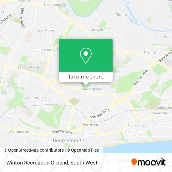 Winton Recreation Ground map