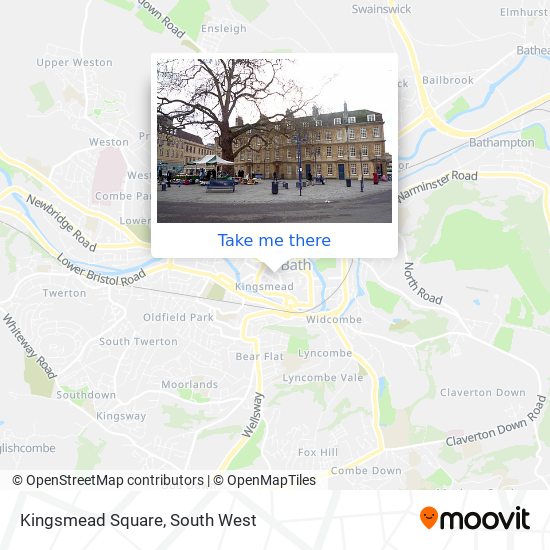 Kingsmead Square map