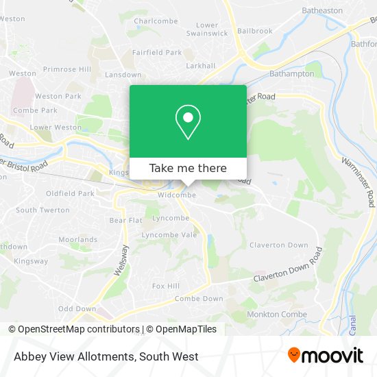 Abbey View Allotments map