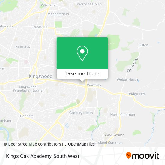 Kings Oak Academy map