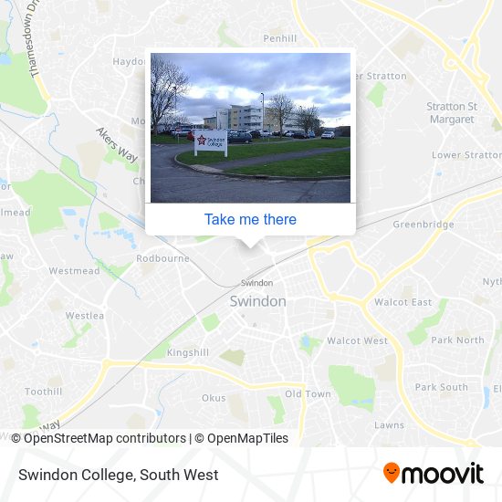 Swindon College map