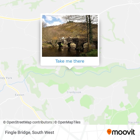 Fingle Bridge map