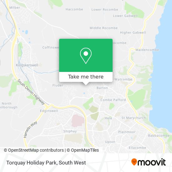 Torquay Holiday Park map