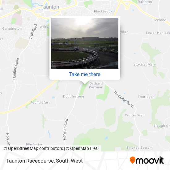 Taunton Racecourse map