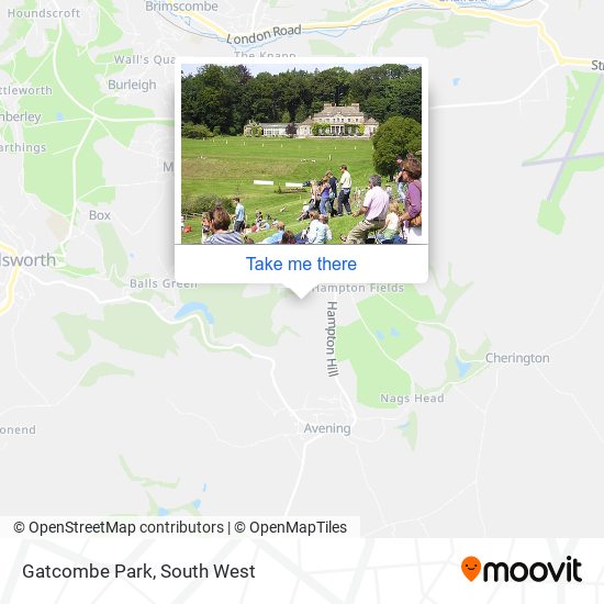 Gatcombe Park map