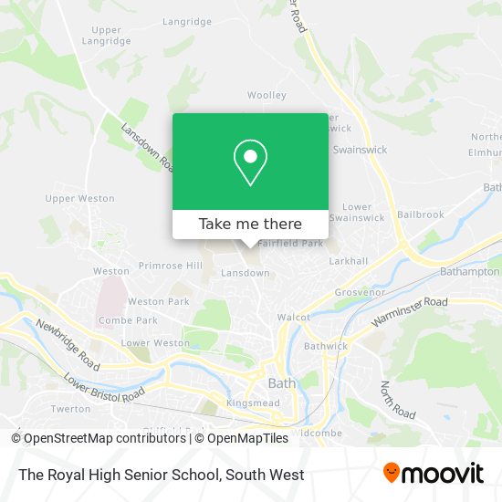 The Royal High Senior School map