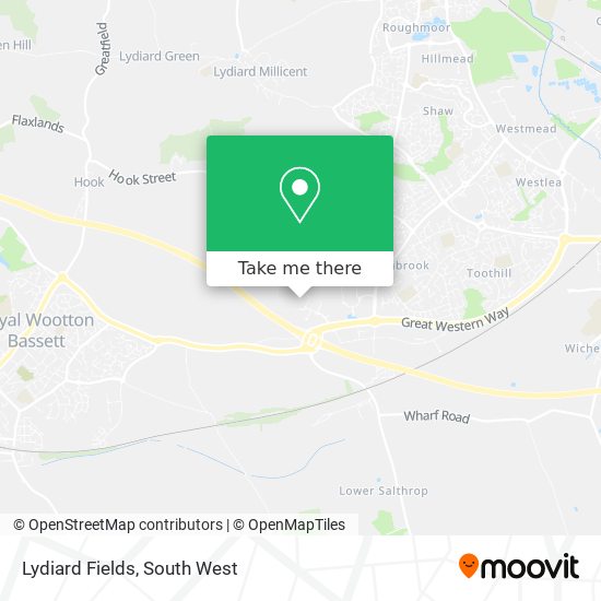 Lydiard Fields map