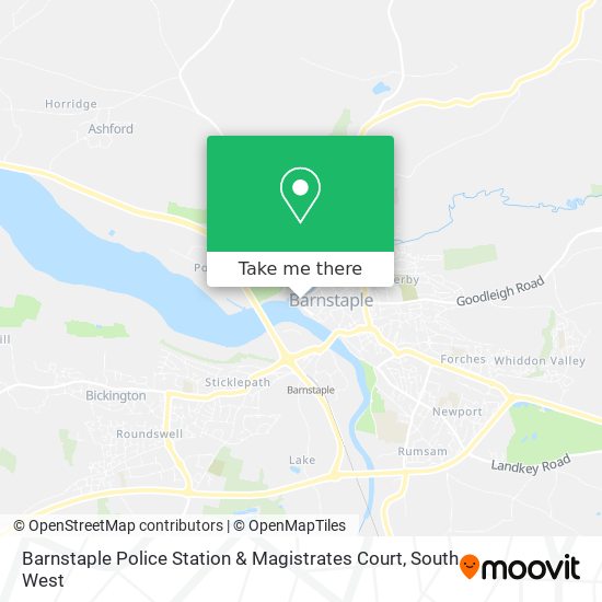 Barnstaple Police Station & Magistrates Court map