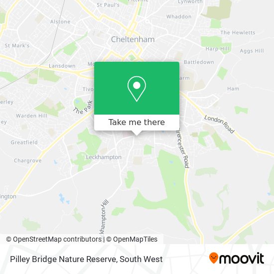 Pilley Bridge Nature Reserve map