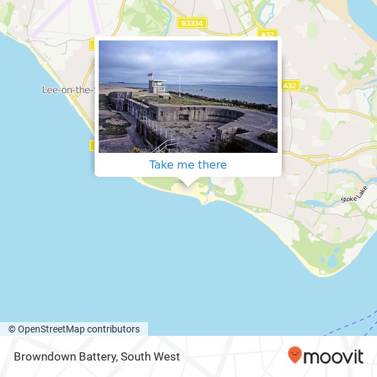 Browndown Battery map