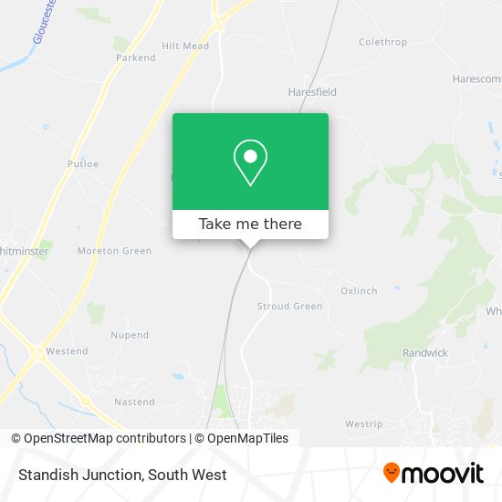 Standish Junction map