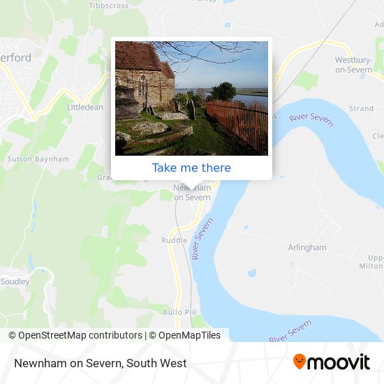 Newnham on Severn map