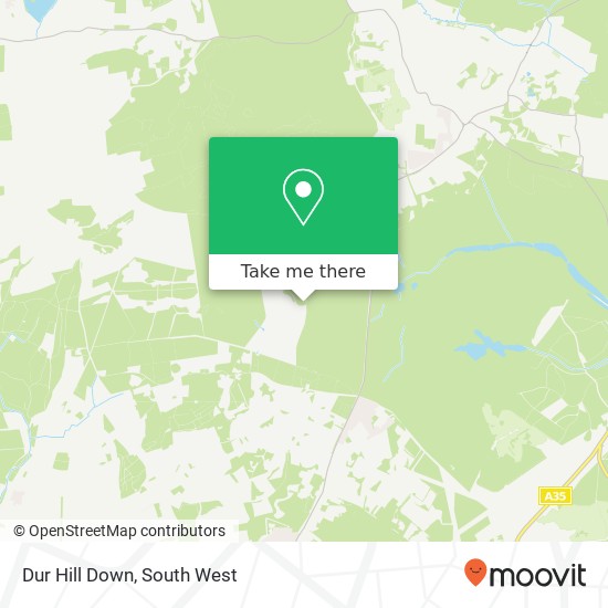 Dur Hill Down map
