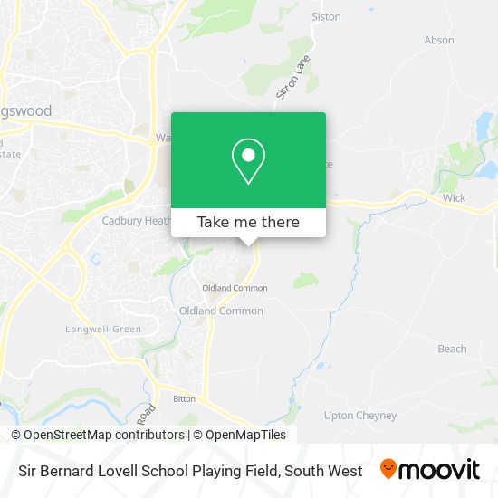 Sir Bernard Lovell School Playing Field map