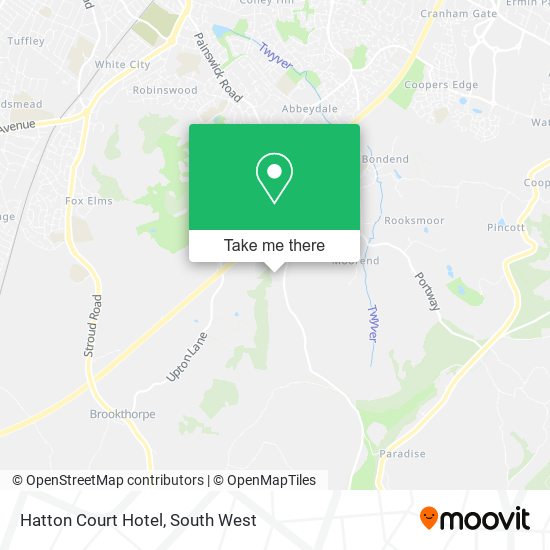 Hatton Court Hotel map