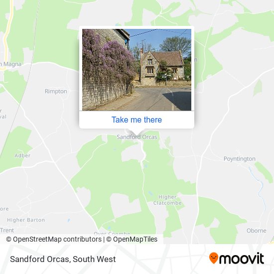 Sandford Orcas map