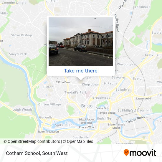 Cotham School map