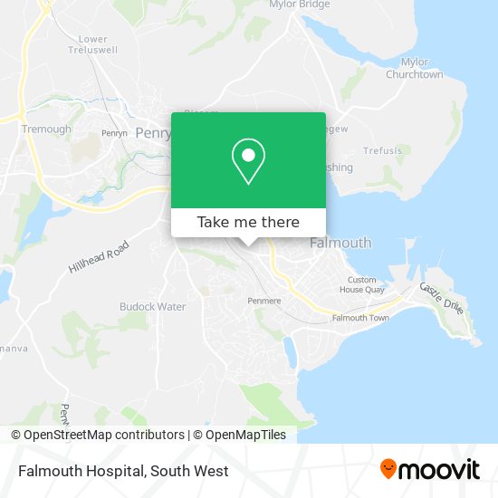 Falmouth Hospital map