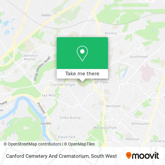 Canford Cemetery And Crematorium map