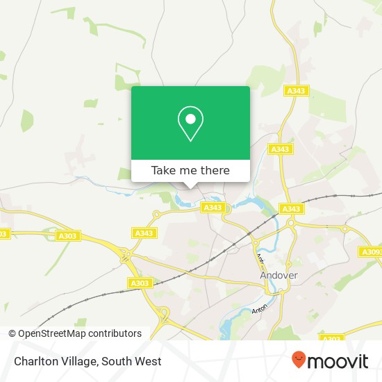 Charlton Village map