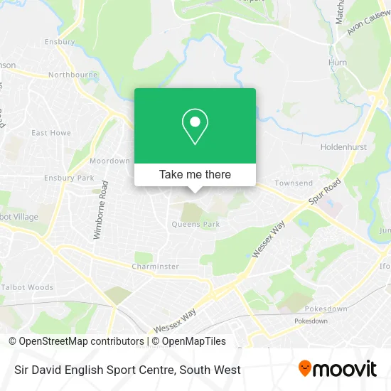 Sir David English Sport Centre map