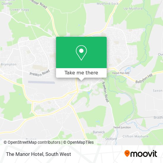 The Manor Hotel map